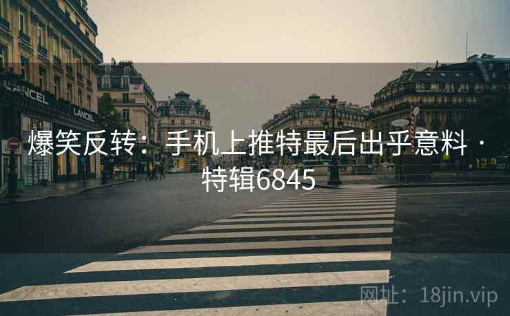 爆笑反转：手机上推特最后出乎意料 · 特辑6845