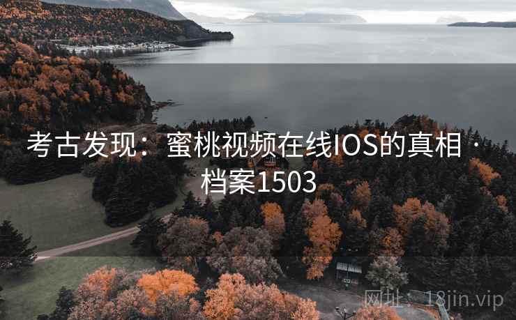 考古发现:蜜桃视频在线IOS的真相 · 档案1503