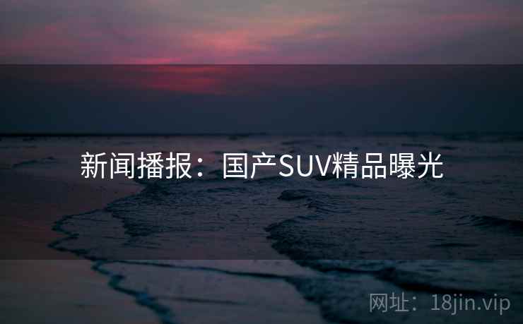 新闻播报:国产SUV精品曝光