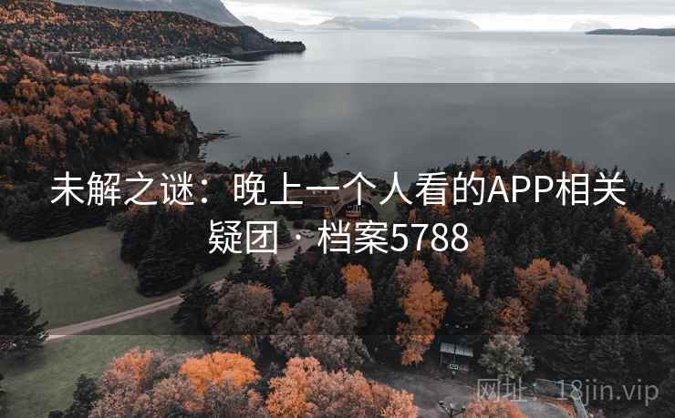 未解之谜:晚上一个人看的APP相关疑团 · 档案5788